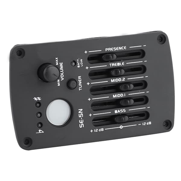 Akustisk Gitarr EQ Equalizer Förförstärkare Stämapparat 5-Band SE-5N Pickup Kit Instrumenttillbehör