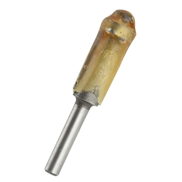 1/4\" suora jyrsinterä laakerilla 12mm, puuntyöstökarbidi