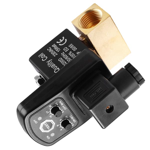 G1/2 DN15 Automatisk Elektronisk Timer Aftapningsventil til Kompressorkondens (230V AC)