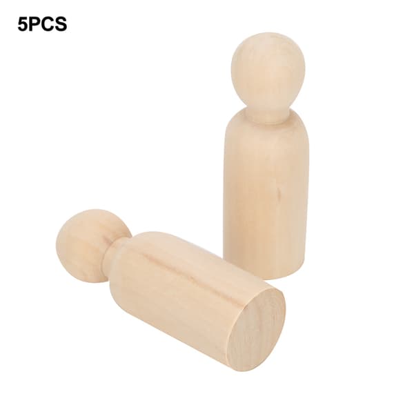 10 st 75 mm träpinnar, DIY målarleksaksfigurer för barnpyssel