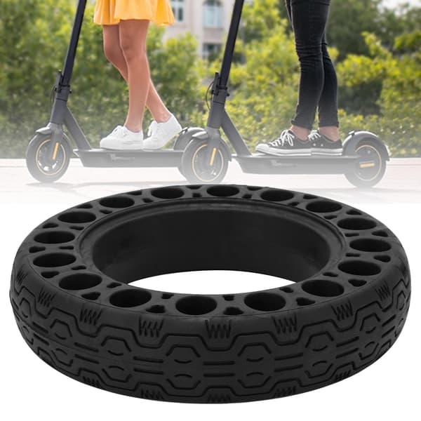 60/70-6.5 Gummidæk kompatible med Ninebot Max G30 E-Scooter, Reservedæk, Sort, Sæt med 2