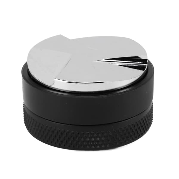 58 mm sort 304 rustfrit stål kaffedistributør og tamper-nivelleringsværktøj