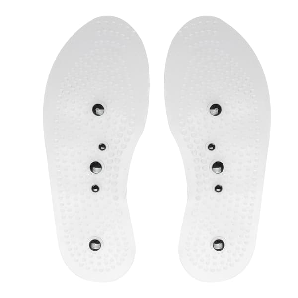 1 par magnetisk terapi hälsa transparent silikon anti-trötthet massage inläggssulor (L)
