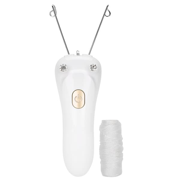 Elektrisk tråd-epilator hårfjerner USB-opladning bomuldstråd-epilator (vært bomuldstråd USB-kabel) (guld)