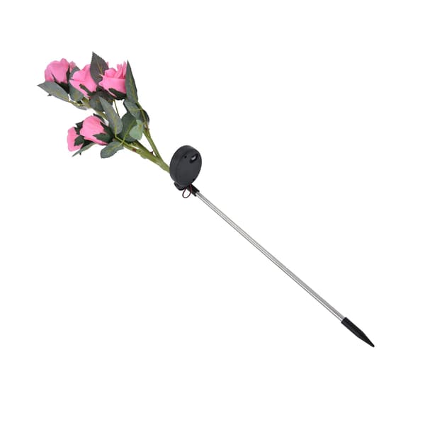 Solcelle Blomsterlys Pink, Vandtæt, Solcellepanel, Intelligent Auto Tænd/Sluk, Havedekoration