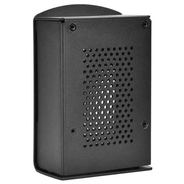 Raspberry Pi 4 Model B Sort Aluminium Køleplade Kabinet med Monteringsbeslag