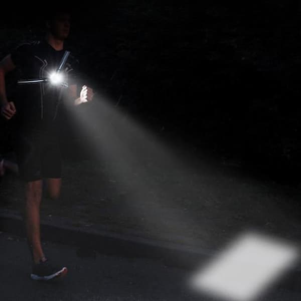 Udendørs LED Bryst- og Rygsikkerhedslys til Løb, Jogging, Nattræning