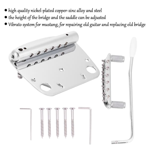 Tremolo Vibrato Stallstränghållare Enhet för Mustang Gitarrdelar