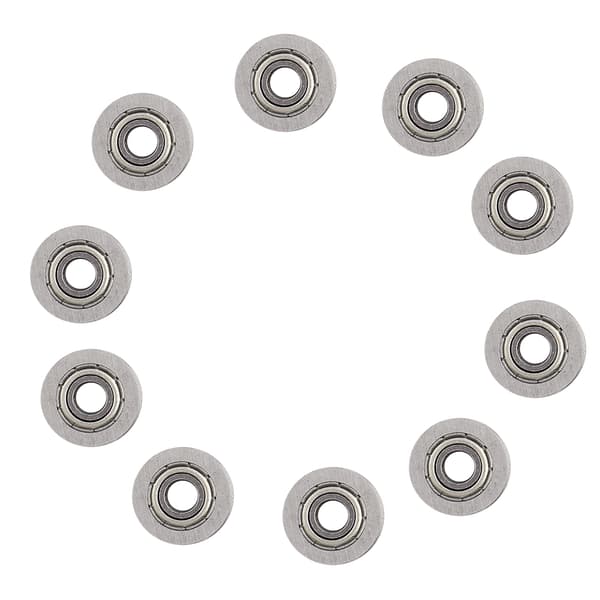 10st U624ZZ Spårkullager Styrrullar Linjärskena 4x13x7mm