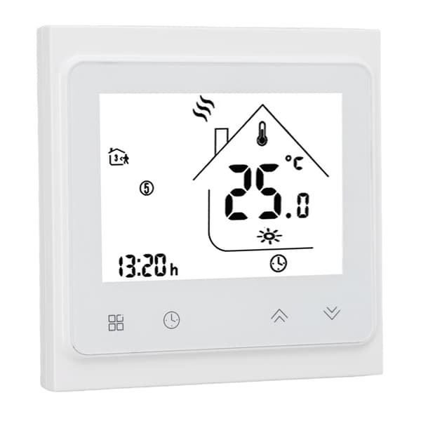 Programmerbar termostat Digital berøringsskærm Stor LCD-skærm Temperaturregulator