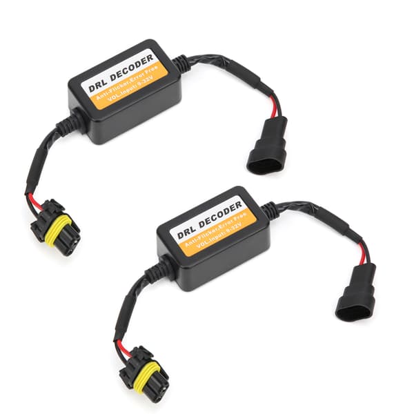 Universal kørelysdekoder fejlfri 9006 LED-pærer anti-flimmer 9-32V