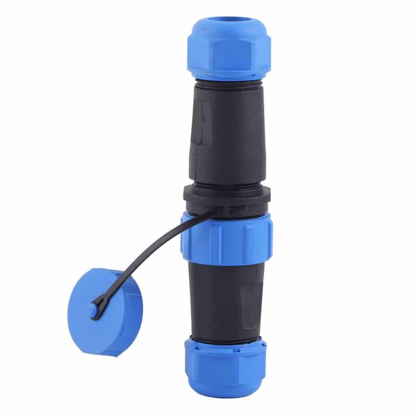 SP21 IP68 3-benet vandtæt plastik luftfartsstik kabelstik inline, 3 ben