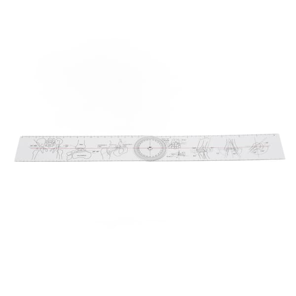 PVC Goniometer Vinkelmätare 360 Grader Mäter Ledrörelseomfång för Fysioterapi