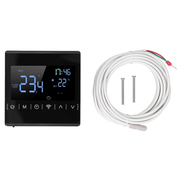 Smart WiFi Touch Termostat för Golvvärme, Programmerbar Digital Styrenhet, 16A