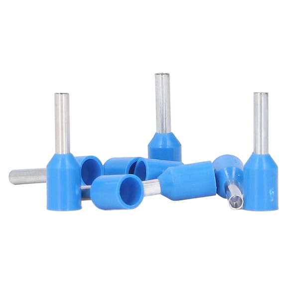100 stk. E1508 isolerede kobberstiftterminaler PVC-ledningsferruler krympeforbindere til elektronik
