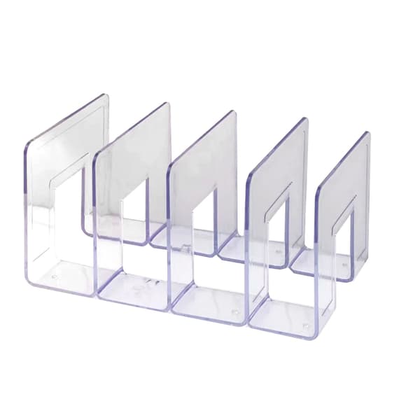 PC Mini Transparent Handväska Organizer Hylla 4 Sektioner Sovrum Förvaringsställ