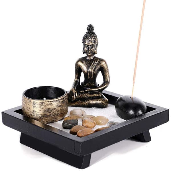 Buddha Staty Värmeljushållare Rökelsebrännare Heminredningspresent