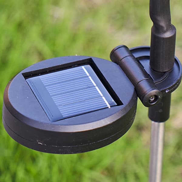 10-hovedet farverig solcellehavelampe, intelligent sensor, vandtæt LED-plænelampe til haven