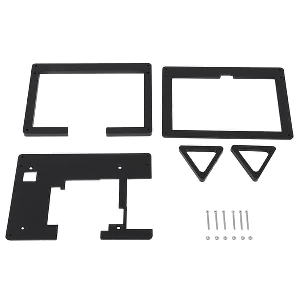 5 tommer akrylskalholder til Raspberry Pi 5 tommer LCD-skærm, sort, 1 stk.