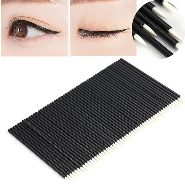 50 st/set engångs eyelinerborste ögonskuggsapplikator ögonmakeup kosmetiskt verktyg