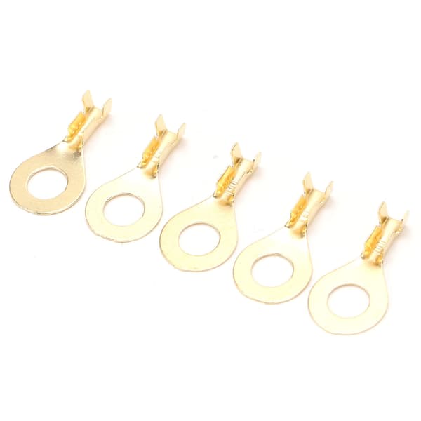 100 stk. M6 6,2 mm ringterminaler koldpressede kobberledningsforbindere til batterikabelender