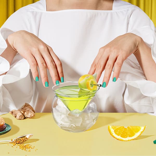 2-pack Martini-glas, 260 ml runda cocktailglas för fest