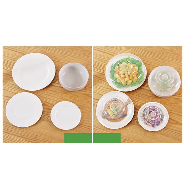 Mikrovågsskydd Transparent PP-material Matlock Greppdesign Säkert Hälsosamt Stort 20 cm