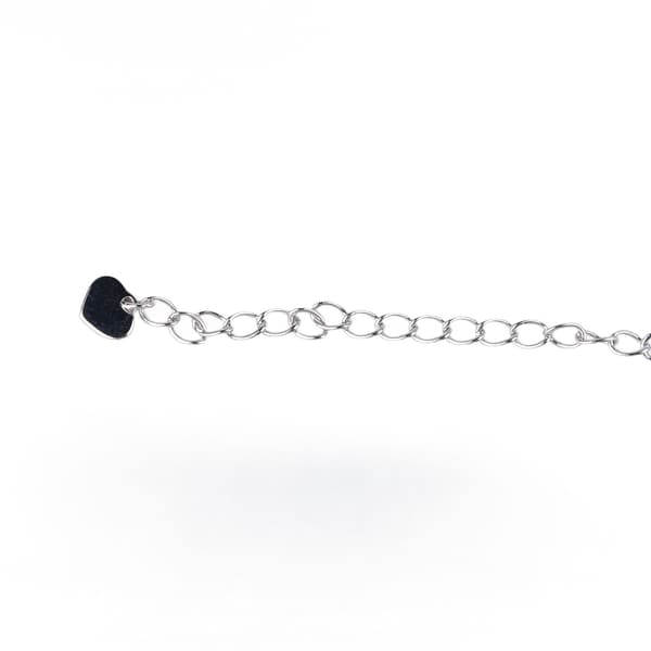 Tidløst Infinity Hjerte Damearmbånd, Sølvbelagt Kobber Initial Smykker, Klassisk Elegant 1 STK