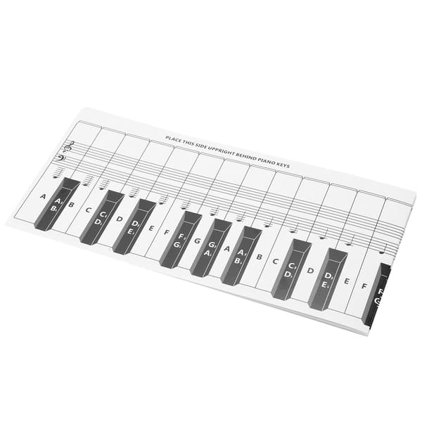 Klavertastnotation Guide 88 tangenter Øvelsesreferenceark Rulbart Coated Papir 14x122cm 1 stk