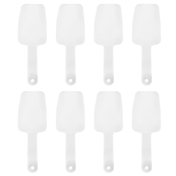8-delt mini PP plastikskovl til is, nødder, mel, dessert, hjemmekøkkenbrug