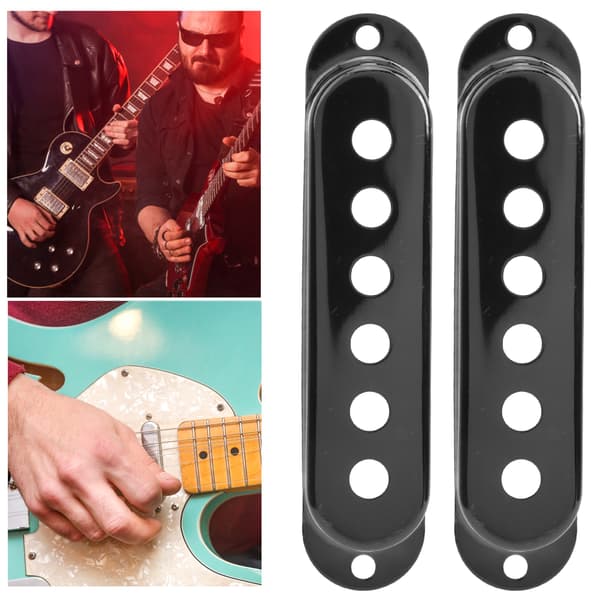 3-pak enkelt messing pickguard 48/50/52mm tilbehør til ST SQ elguitar sort