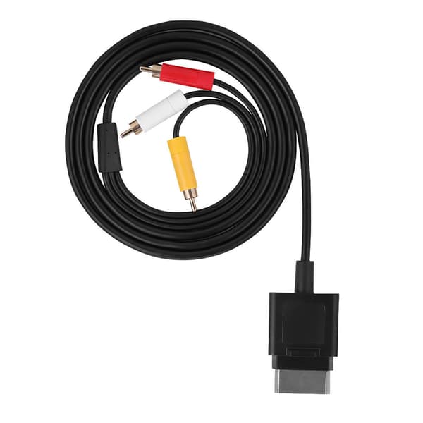 1,8M ABS Komposit A/V Ledningskabel til Xbox 360 Slim Spilsystem, 1-pak