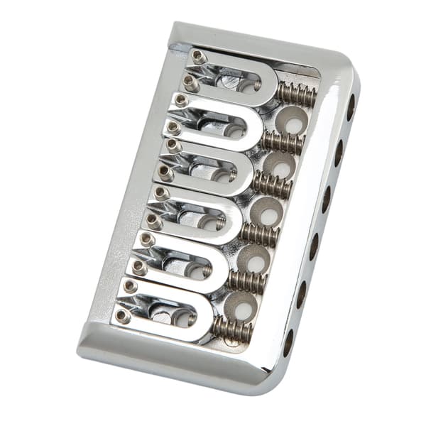 76 mm fast hardtail gitarrstall U-formad strängdistans rullsadelblock för elgitarr silver