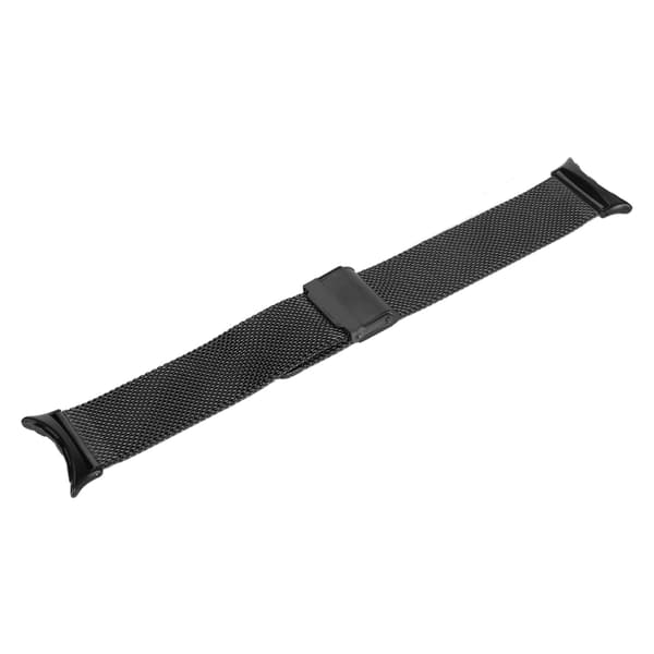 Magnetisk mesh-løkkebånd til Google Pixel Watch, justerbar rem i rustfrit stål, sort