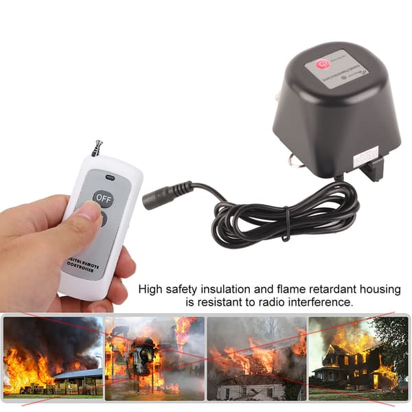 Radiofjernbetjent elektrisk ventiloperatør rørkontaktcontroller 110-240V (EU)