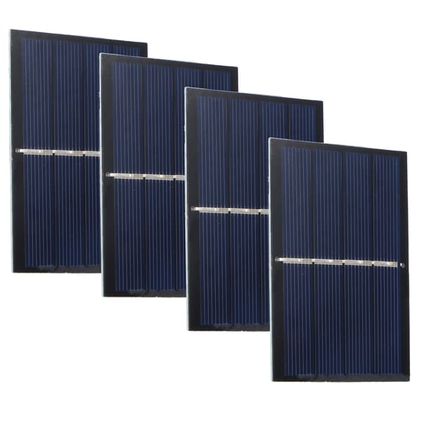 4-pak 0,65W 2V DIY solpanelmodulsystem til opladning af solcellebatteri 60x80mm