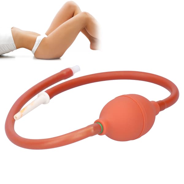 74 cm Vaginal Anal Rengøring Silikone Anal Douche Blød Elastisk Klyster Renser Kaffe