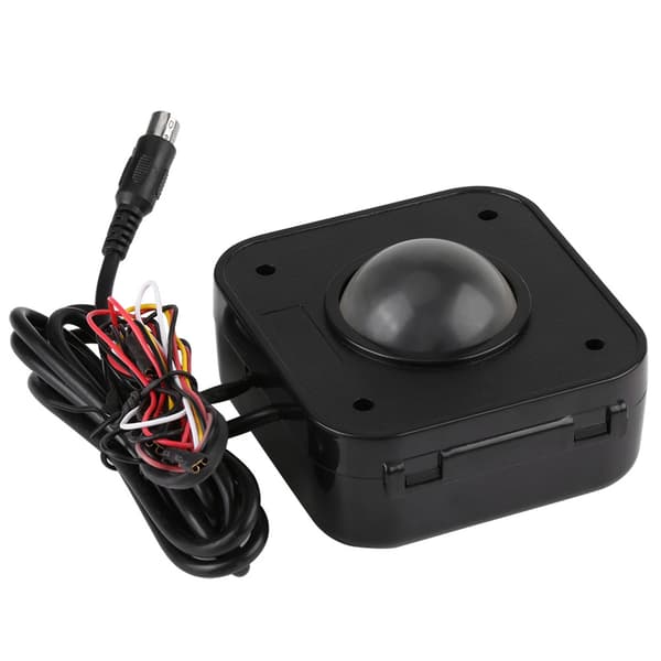 Belyst 4,5 cm rund LED-trackballmus PS/2 PCB-stik til arkade