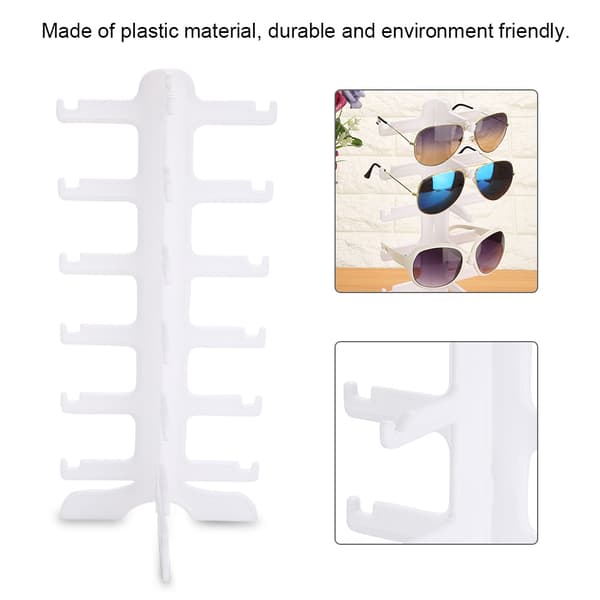 Plastik solbriller og brillestel 6-pars udstillingsstativholder