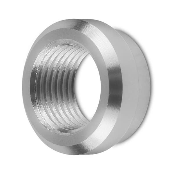 3/8in NPT svejsefittingstuds i aluminium med indvendigt gevind til køretøjs brændstoftank