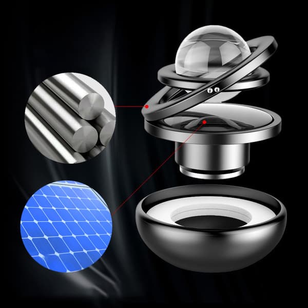 Bilparfymhänge Galaxdesign Långvarig Doft Solenergi Roterande Bil Aromaterapi Diffuser för PresenterGalactics