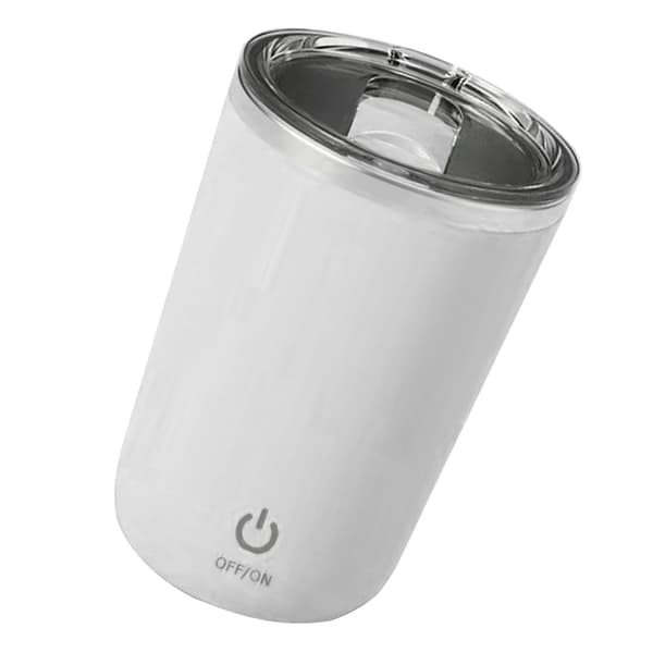 350 ml automatisk magnetisk omrörningsmugg, tvättbar kaffemugg med omrörning och innerfoder i rostfritt stål för mjölk