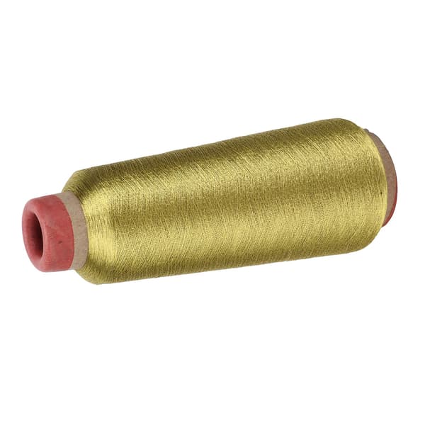 Sytråd Slitstark Hushållspolyestergarn för DIY Broderimaskinprojekt (Guld)