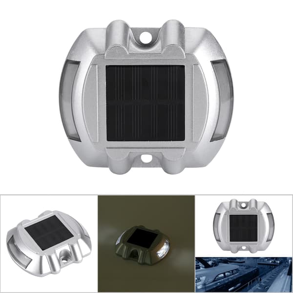 Solar Aluminium 6 LED Utomhus Vattentät Uppfartsbelysning (Vit)
