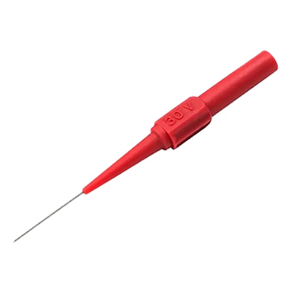 0,7 mm Multimeter Testprobe Højtemperaturmodstand Præcis Detektionsledning Piercingprobe til Bilreparation Rød