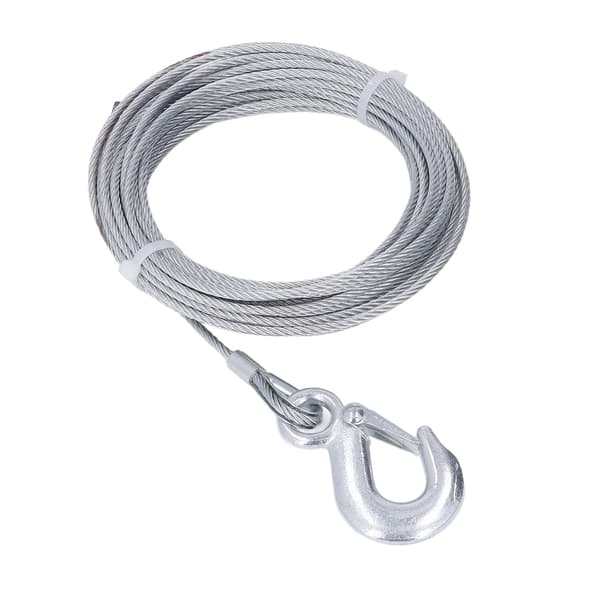 Spilwire 4mmx12m Kabel 2000LBS Styrke Rustfrit Stål Galvaniseret Erstatning