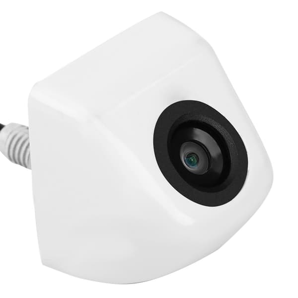 Auton CCD-peruutuskamera pysäköintiin, vedenpitävä, valkoinen