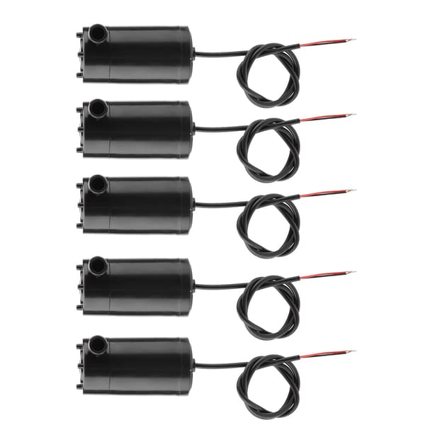 5 st Mini DC 3V-5V Dränkbar Vattenpump för Akvarium Fontän