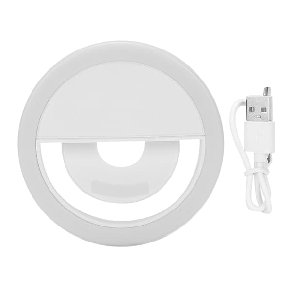 Mobiltelefon Fyldlys Dæmpbar LED Cirkellampe USB Genopladelig Live Streaming Lys