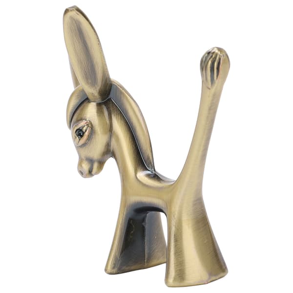 Æsel Ringholder Æselstatuette Holdbar Zinklegering Retro Stil Sikker Ring Organizer til Ringe Smykker